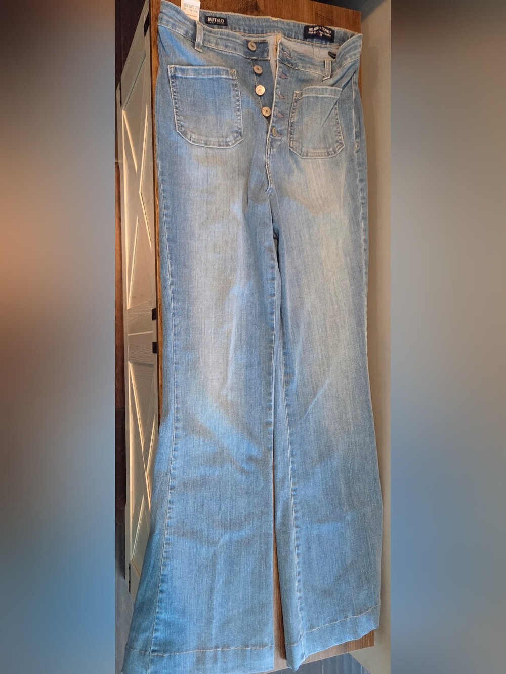 Buffalo David Bitton Joplin High Rise Flare Blue Jeans Size 30 NWOT